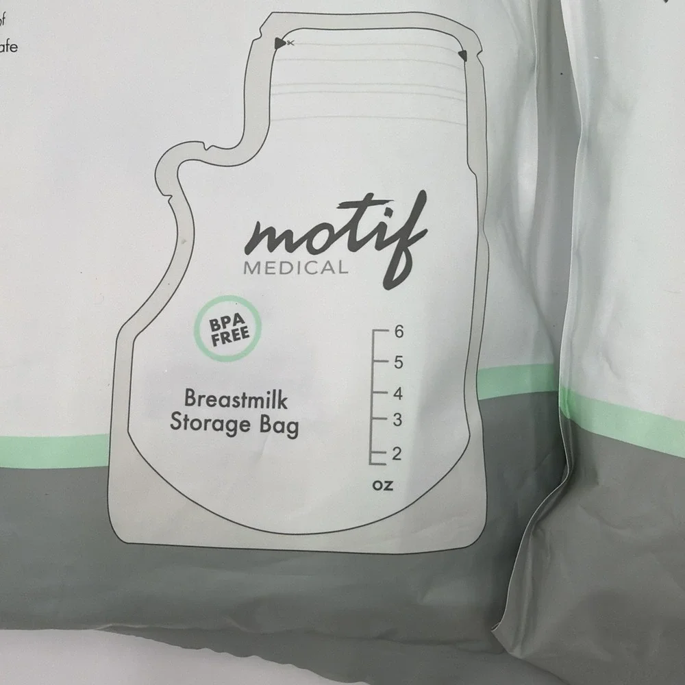 2 Sets Motif Breast Milk Storage Bags 8oz Single Use Bag 100 count BPA-Free‎ NEW